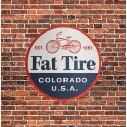 Fat Tire Metal Sign   - Beers & More