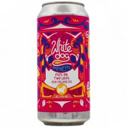 White Dog  PIGS ON TWO LEGS - Rebel Beer Cans