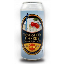 J.K.'s Farmhouse Ciders Traverse City Cherry Cider 4 pack 12 oz. Can - Petite Cellars