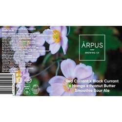Ārpus Brewing Co. Red Currant X Black Currant X Mango X Peanut Butter Smoothie Sour Ale