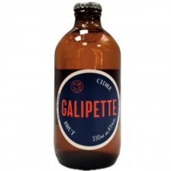 Galipette Cidre Brut 33cl - Beermacia