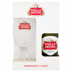 Stella Artois Premium Lager 330ml + Chalice Glass Gift Pack - Fountainhall Wines