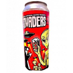 Muster INVADERS REd ALe (Lata 473cc) - Delibeer