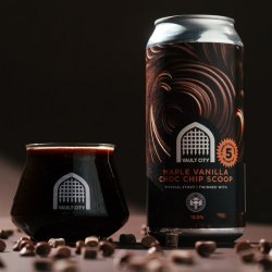 Vault City  Adroit Theory - Maple Vanilla Choc Chip Scoop Imperial Stout - 13% Double Pastry Stout - 440ml Can - The Triangle