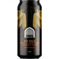 Vault City Brewing 24K Gold (Maple Caramel Carrot Cake) Sour   - The Beer Garage