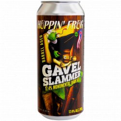 Hoppin' Frog Brewery - Barrel-Aged Gavel Slammer Monumental Dark Ale - Left Field Beer