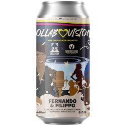 Brew York x Moersleutel Collabovision Fernando & Filippo Almond, Chocolate, Tonka Imperial White Stout 440ml (8%) - Indiebeer