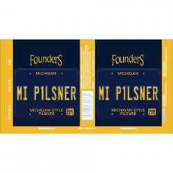 Founders Brewing Co. MI Pilsner (MI P1LSNER)