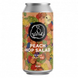 8 Wired Peach Hop Salad Hazy IPA 440ml - The Beer Cellar