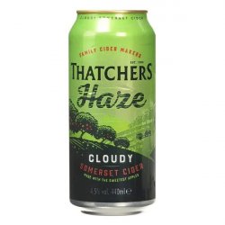 Thatchers Haze Cloudy Apple Cider Cans 10 x 440ml Case - Liquor Library