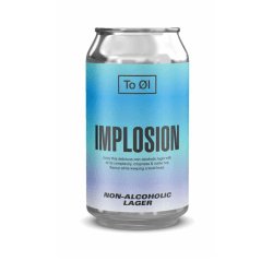 To Øl  Implosion: Lager  0.5% 330ml - The Alcohol Free Co