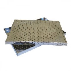 Bandeja Chopera Acero Inoxidable Grande 35 cm x 25 cm - Cibart