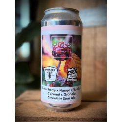 Ārpus Brewing Co. Ārpus X Drekker X 450 North Boysenberry X Mango X Vanilla X Coconut X Granola Smoothie Sour Ale