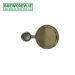 Medallion - Gold - Short - 83mm Fish Eye Badge Holder 