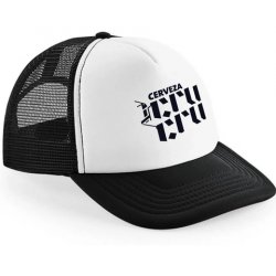 Cru Cru Gorra trucker negra con blanco - Cru Cru