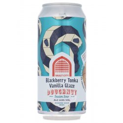 Vault City Brewing Blackberry Tonka Vanilla Glaze Doughnut