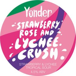 CROWLER - Yonder - Strawberry Rose & Lychee Crush - 4.5% (500ml) - Ghost Whale