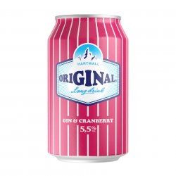 Hartwall, Original Long Drink, Gin & Cranberry, Pre-mixed Gin, 5.5%, 330ml - The Epicurean