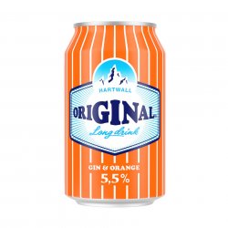 Hartwall, Original Long Drink, Gin & Orange, Pre-Mixed Gin, 5.5%, 330ml - The Epicurean