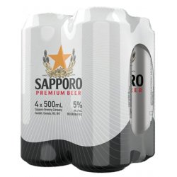 Sapporo Premium Beer 4 pack 16 oz. Can - Petite Cellars