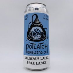 Potlatch Lilliwaup Lager Can - Bottleworks