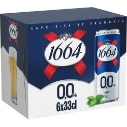 1664 BiÃre sans alcool blonde 33cl (pack de 6) - Selfdrinks