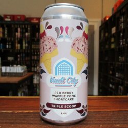 Vault City Brewing Red Berry Waffle Cone Shortcake Triple Scoop