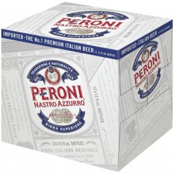 Peroni Nastro Azzuro Lager 12 pack 12 oz. Bottle - Petite Cellars