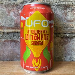 UFO Strawberry Lemonade Shandy 5% (355ml) - Caps and Taps