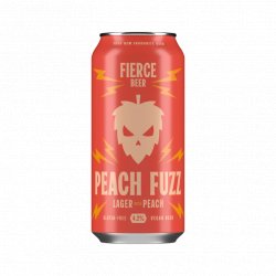 Fierce Peach Fuzz Lager 440ml Can - Fountainhall Wines