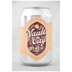 Vault City Brewing Peach Ice Tea Table Sour