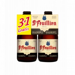 St Feuillien Quadrupel (3+1) clip 4 x 33cl - Prik&Tik