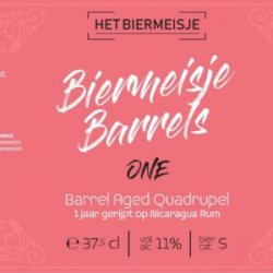 Biermeisje Barrels One - Het Biermeisje