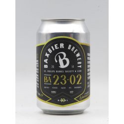 Baxbier  BA23.02 (St. Philips Barrel Society & Club) - DeBierliefhebber