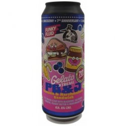 Funky Fluid Gelato XTREME: PB&J Banana & Marshmallow Sandwich (collab Hidden Springs)