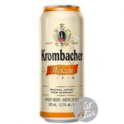 Bia Krombacher Weizen 5.3% – Lon 500ml – Thùng 24 Lon - First Beer – Bia Nhập Khẩu Giá Sỉ