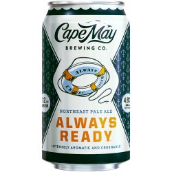 Cape May Brewing Company Always Ready Hazy Pale Ale 6 pack 12 oz. Can - Kelly’s Liquor