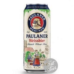 Bia Paulaner Weissbier 5.5% – Lon 500ml – Thùng 24 Lon - First Beer – Bia Nhập Khẩu Giá Sỉ