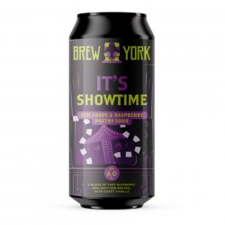 Brew York, Its Showtime, Red Grape & Raspberry Pastry Sour, 6.0%, 440ml - The Epicurean