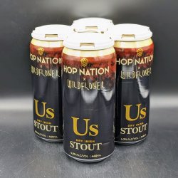 Hop Nation x Wildflower - Us Dry Irish Stout Can 4pk - Saccharomyces Beer Cafe