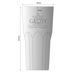 6 proefglazen “Nacht van de Grote Dorst”  18cl - Het Huis van de Geuze