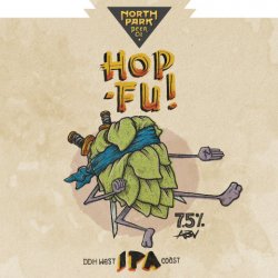 North Park Beer Company - Hop Fu! - 7.5% DDH West Coast IPA - 440ml Can - The Triangle