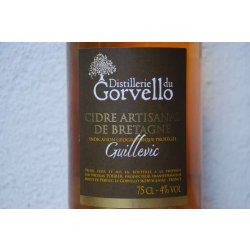 Distillerie du Gorvello Cidre de Bretagne IGP cuvée Guillevic