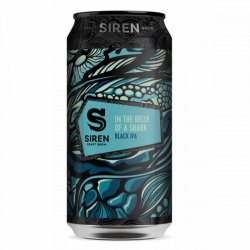 Siren - In The Belly Of A Shark - 6.2% Black IPA - 440ml Can - The Triangle