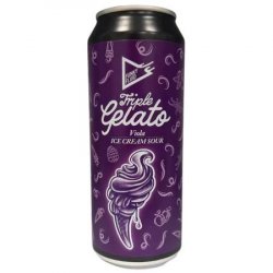 Funky Fluid - Triple Gelato: Viola - 9% Bilberry Plum Raspberry, Marshmallow & Vanilla Ice Cream Sour - 500ml Can - The Triangle