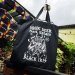 Black Iris Drink Beer Hail Satan Tote Bag 