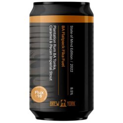 Brew York Plantation Rum BA Flatpack Fika Fuel Tonka, Caramel & Pecan Imperial Stout 330ml (9.5%) - Indiebeer