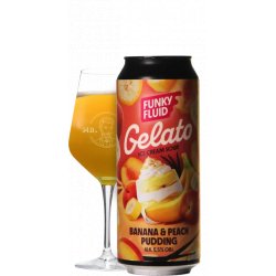 Funky Fluid Gelato: Banana & Peach Pudding Funky Fluid Gelato: Banana & Peach Pudding