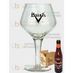 Bush 33cl Pack 6 botellas 33 cl y 1 copa - Cervezas Diferentes