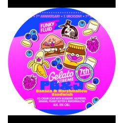 Funky Fluid Gelato XTREME: PB&J Banana & Marshmallow Sandwich (collab Hidden Springs)